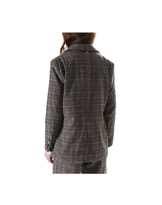 BLAZER DA DONNA IN MISTO LANA MOTIVO SCOZZESE 0214005 70 BSB 