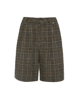 SHORT DONNA IN MISTO LANA MOTIVO SCOZZESE 0241008 70 BSB 