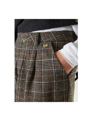 SHORT DONNA IN MISTO LANA MOTIVO SCOZZESE 0241008 70 BSB 