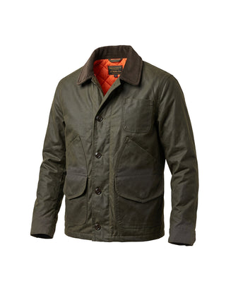 GIACCA UOMO IN COTONE IMPERMEABILE - VERDE 424 WAXED COTTON HUNTING STOWE ARCHIVE Chesapeake's 