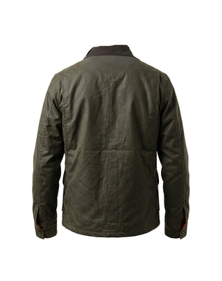 GIACCA UOMO IN COTONE IMPERMEABILE - VERDE 424 WAXED COTTON HUNTING STOWE ARCHIVE Chesapeake's 