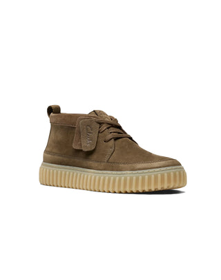 SCARPONCINO IN NABUK " TORHILL LACE HI " - KHAKI 26183474 KAKI NUBUK CLARKS 