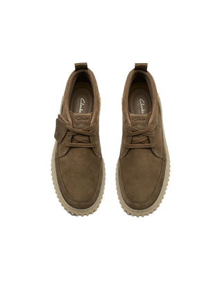 SCARPONCINO IN NABUK " TORHILL LACE HI " - KHAKI 26183474 KAKI NUBUK CLARKS 
