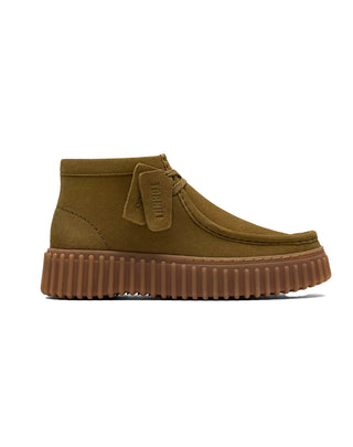 SCARPE DONNA " TORHILL MOSS " IN PELLE SCAMOSCIATA - OLIVE 26183872 OLIVE SUEDE CLARKS 