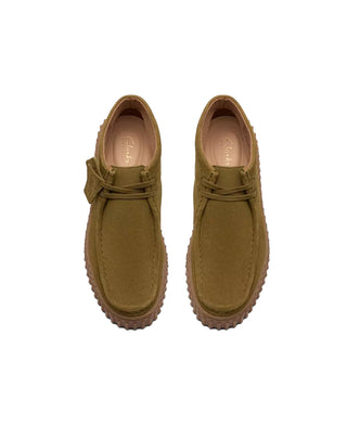 SCARPE DONNA " TORHILL MOSS " IN PELLE SCAMOSCIATA - OLIVE 26183872 OLIVE SUEDE CLARKS 