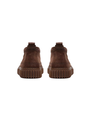 SCARPONCINO IN NABUK " TORHILL LACE HI " - MARRONE SCURO 26184694 DARK BROWN NUBUCK CLARKS 