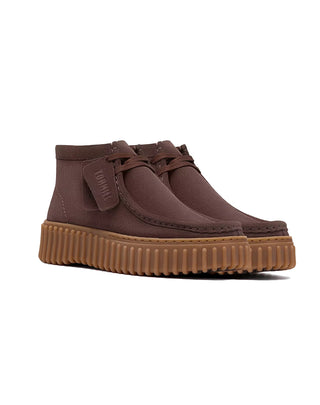 SCARPE DONNA " TORHILL MOSS " IN PELLE SCAMOSCIATA MARRONE SCURO 26185345 DARK BROWN CLARKS 