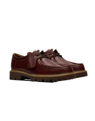 SCARPE UOMO IN PELLE MARRONE " CLEYHILL SEAM " 26186417 BROWN LEATHER CLARKS 