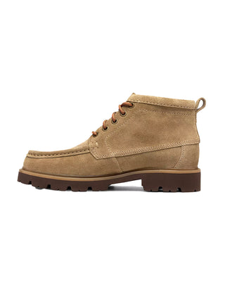 SCARPE UOMO " CLEYHILL HI " - DARK SAND 26320158 DARK SAND SUEDE CLARKS 