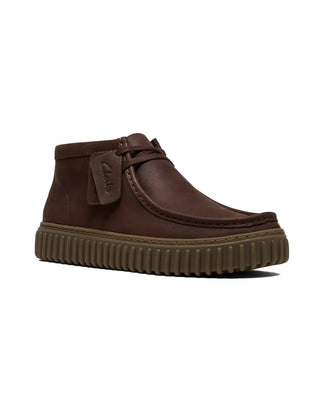 SCARPE UOMO " TORHILL HI " - MARRONE SCURO 26327242 DARK BROWN LEA CLARKS 