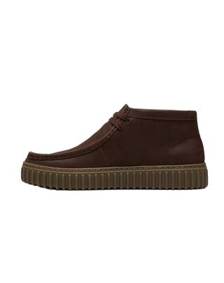 SCARPE UOMO " TORHILL HI " - MARRONE SCURO 26327242 DARK BROWN LEA CLARKS 