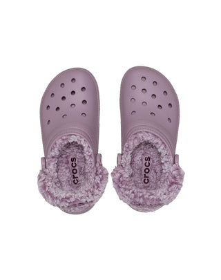 SABOT " CLASSIC FLEECE LINED CLOG " - DUSTY LILAC 211396- DUSTY LILAC CROCS 