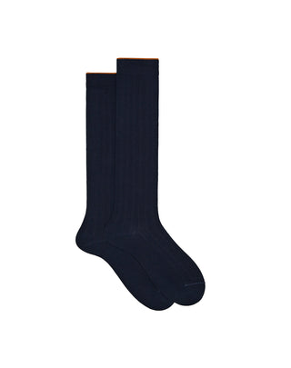CALZA LUNGA DA UOMO A COSTE - NAVY AP516556 12588 GALLO 