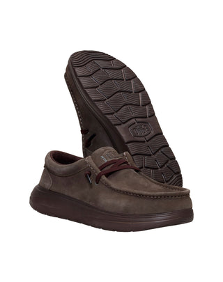 SCARPE UOMO " WALLY  COMF SUEDE " - MAJOR BROWN 41975 2KU HEY DUDE 