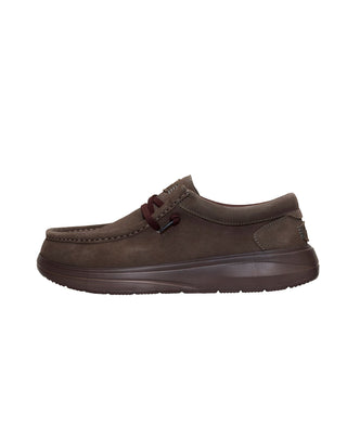 SCARPE UOMO " WALLY  COMF SUEDE " - MAJOR BROWN 41975 2KU HEY DUDE 