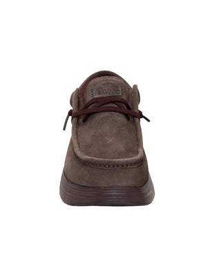 SCARPE UOMO " WALLY  COMF SUEDE " - MAJOR BROWN 41975 2KU HEY DUDE 