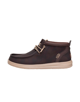 SCARPE UOMO " WALLY MID GRIP R CLASSIC" - MOLE BROWN 42051 2IV HEY DUDE 