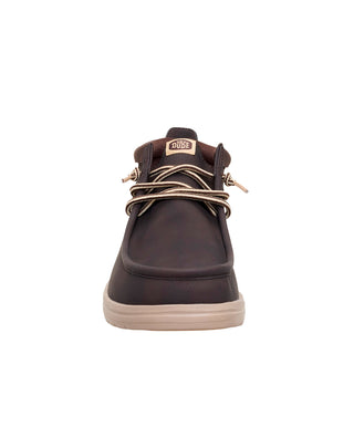 SCARPE UOMO " WALLY MID GRIP R CLASSIC" - MOLE BROWN 42051 2IV HEY DUDE 