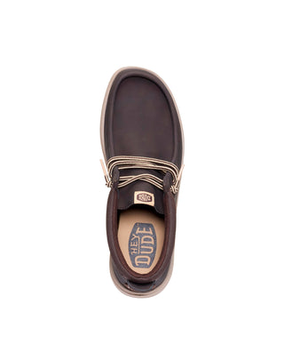 SCARPE UOMO " WALLY MID GRIP R CLASSIC" - MOLE BROWN 42051 2IV HEY DUDE 