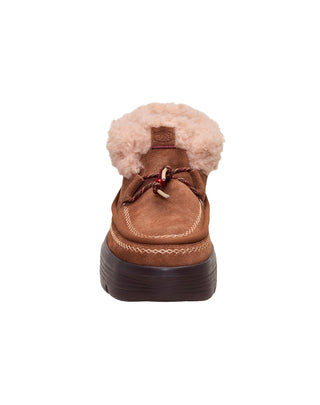 SCARPONCINO DONNA " AUSTIN EDGE LOUNGE SUEDE " - COGNAC 45638 21N HEY DUDE 
