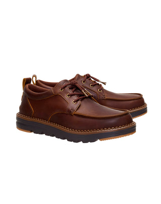 SCARPE UOMO " FLINT MOC IN PELLE " - PARTRIDGE MULTI 45650 20C HEY DUDE 