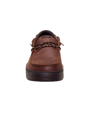 SCARPE UOMO "REV TUMBLED LEATHER " - SHAVED CHOCOLATE 45847 20K HEY DUDE 