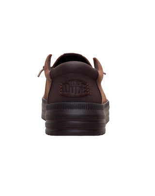 SCARPE UOMO "REV TUMBLED LEATHER " - SHAVED CHOCOLATE 45847 20K HEY DUDE 