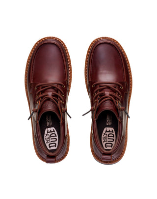 SCARPONCINO UOMO IN PELLE " FLINT BOOT " - ARGAN OIL 45878 2ON HEY DUDE 