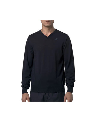 MAGLIONE UOMO " ANTOINE " IN LANA MERINO - BLU K2142DW K89 K-WAY 