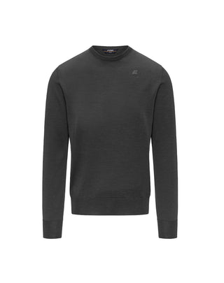 MAGLIONE UOMO "SEBASTIEN MERINO" - GREY MD MELANGE K2142EW 48M K-WAY 