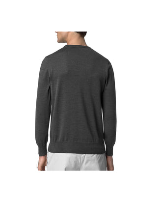MAGLIONE UOMO "SEBASTIEN MERINO" - GREY MD MELANGE K2142EW 48M K-WAY 