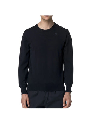 MAGLIONE UOMO "SEBASTIEN MERINO" - BLU DEPTH K2142EW K89 K-WAY 