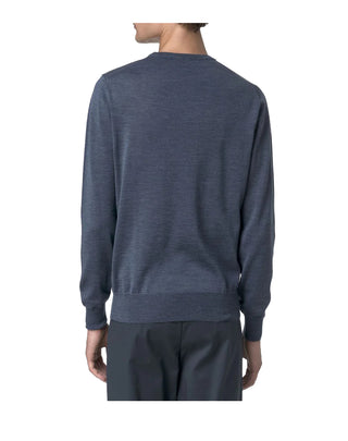 MAGLIONE UOMO "SEBASTIEN MERINO" - BLU AVION MELANGE K2142EW KA7 K-WAY 