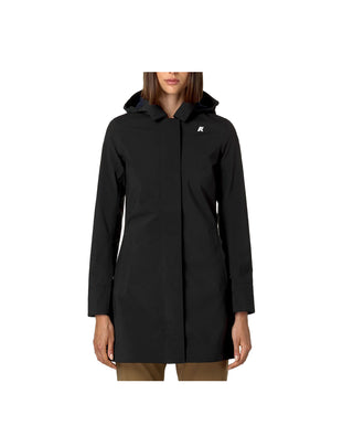 GIACCA IMPERMEABILE DONNA " MATHY BONDED " - BLACK PURE K2148BW A3C K-WAY 