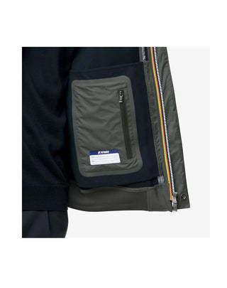 GIACCA UOMO " JOACHIM BONDED " -  GREEN BLACKISH K3135KW AF0 K-WAY 