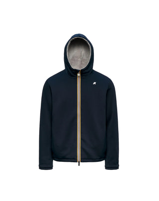 FELPA REVERSIBILE DA UOMO - BLUE/GREY K4132IW D0K K-WAY 