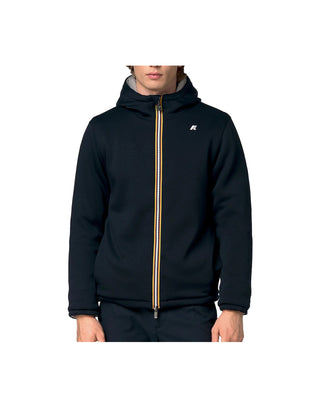 FELPA REVERSIBILE DA UOMO - BLUE/GREY K4132IW D0K K-WAY 