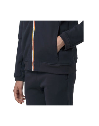 FELPA UNISEX " PROSPER BRUSHED PC " - BLUE DEPTH K4147LW K89 K-WAY 
