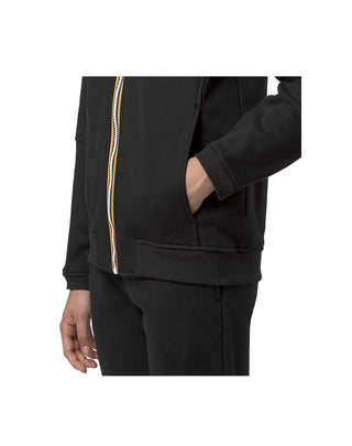 FELPA UNISEX " PROSPER BRUSHED PC " - BLACK PURE K4147LW USY K-WAY 