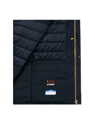 GIACCA UOMO " MANUENE WARM MICRO CANVAS " - BLU K4157EW K89 K-WAY 