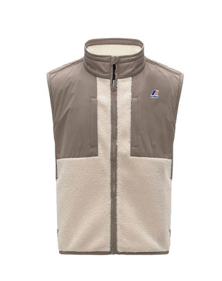GILET ORSETTO UNISEX " VITAL "  - BEIGE TAUPE/ECRU K5122RW A02 K-WAY 