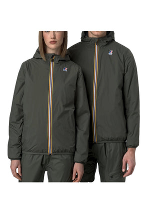 GIACCA UNISEX " LE VRAI 4.0 CLAUDE WARM " - GREEN BLACKISH K61273W WMR K-WAY 