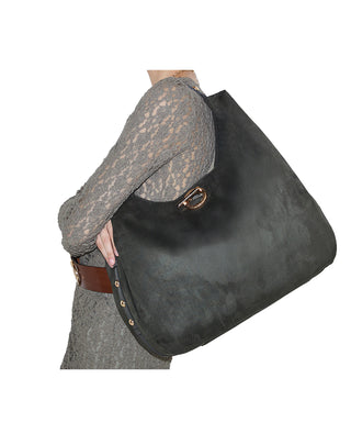 BORSA GRANDE IN MICROFIBRA - VERDE SCURO AF6029 95320 LIU JO 