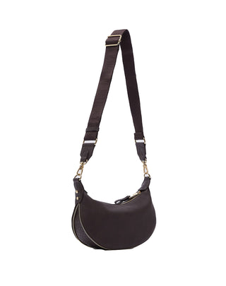 PICCOLA BORSA HOBO " KALISKA " - DEEP BROWN AF6043 91419 LIU JO 