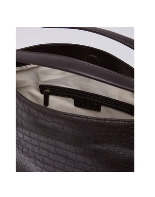 BORSA GRANDE IN ECO PELLE STAMPA COCCO - DEEP BROWN AF6057 91419 LIU JO 