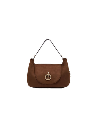 BORSA IN MICROFIBRA CON PATTA - TABACCO AF6113 09032 LIU JO 
