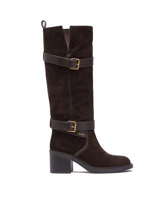 STIVALE ALTO IN SUEDE " COLBY 02 " - MOKA SF6053 S3365 LIU JO 