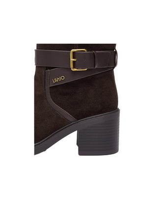 STIVALE ALTO IN SUEDE " COLBY 02 " - MOKA SF6053 S3365 LIU JO 