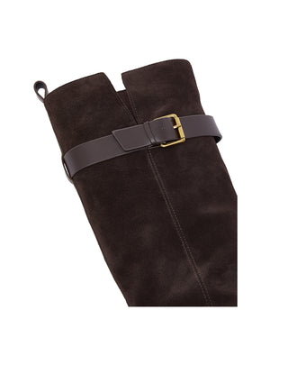 STIVALE ALTO IN SUEDE " COLBY 02 " - MOKA SF6053 S3365 LIU JO 