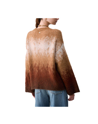 MAGLIONE DONNA JACQUARD IN LANA SPAZZOLATA WF6427 L9460 LIU JO 